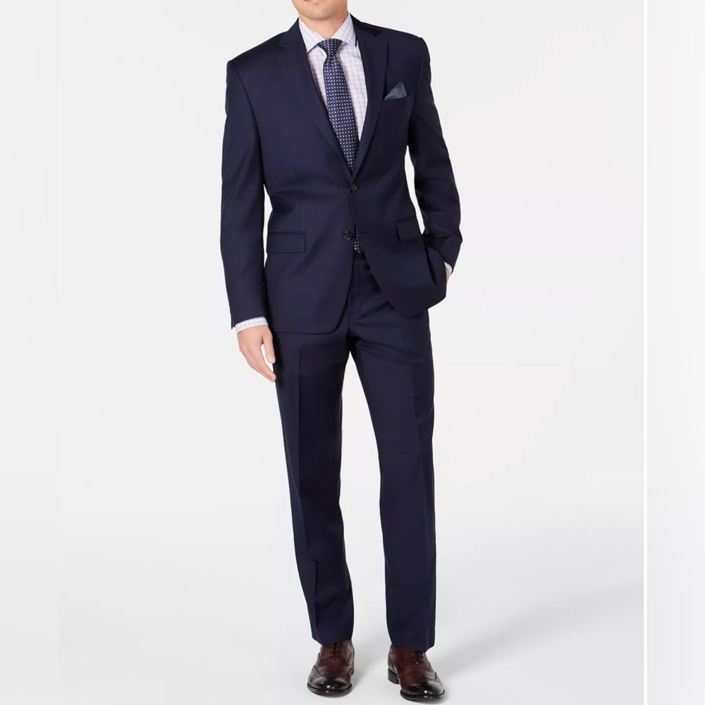 LAUREN RALPH LAUREN Men's Slim-Fit UltraFlex Stretch Solid Suit